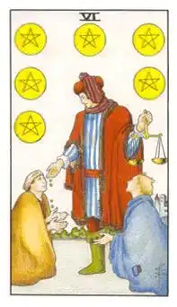錢幣六 Six of Pentacles 塔羅牌