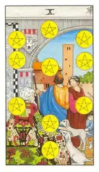 錢幣十 Ten of Pentacles 塔羅牌