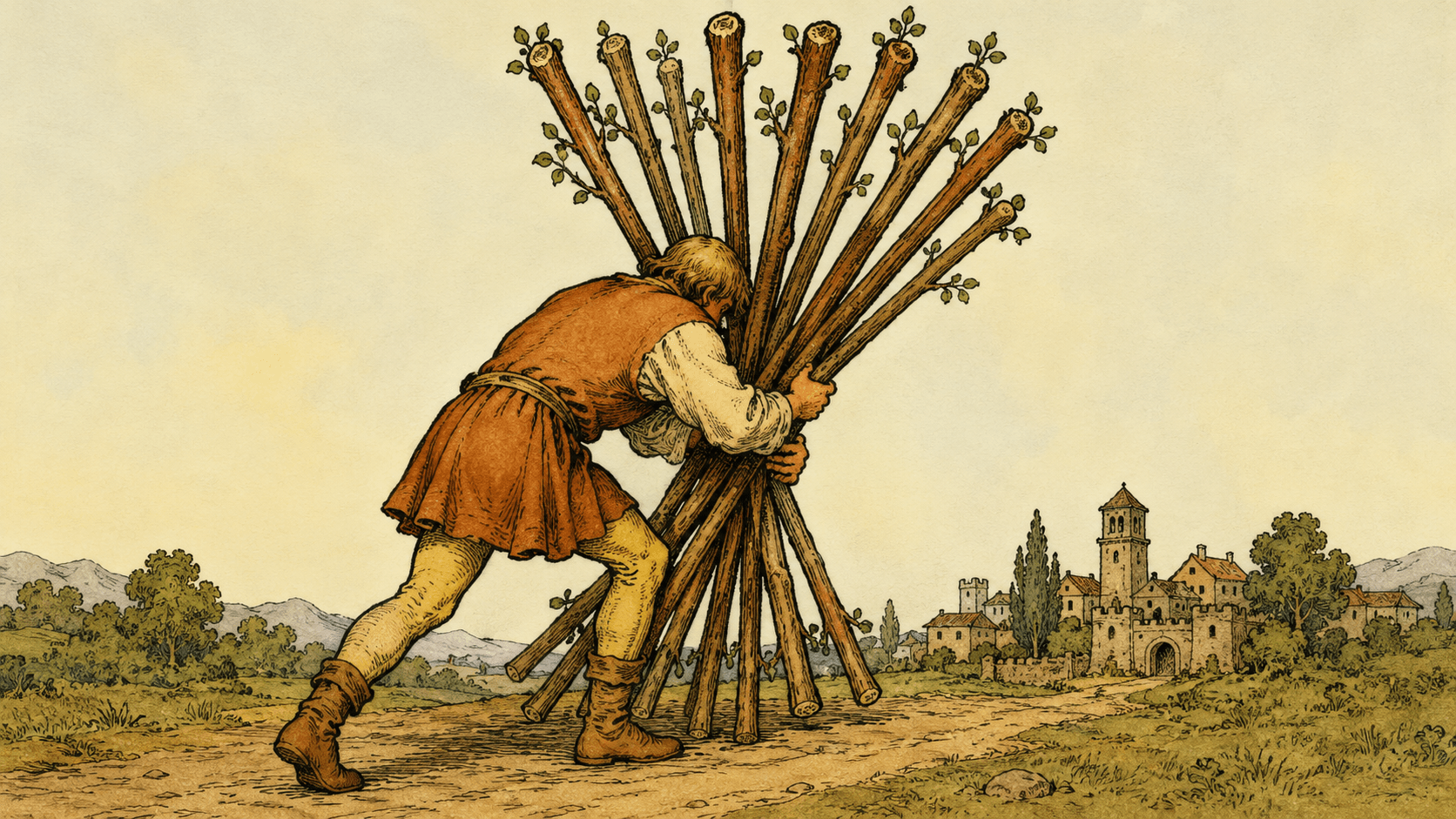 權杖十 Ten of Wands
