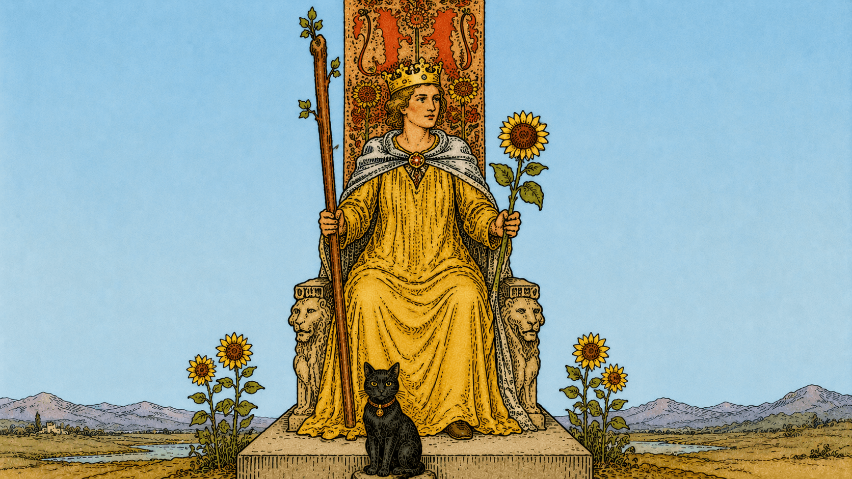 權杖皇后 Queen of Wands
