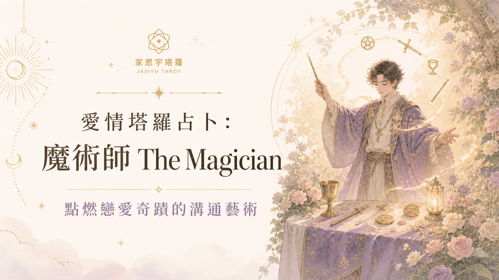 愛情塔羅占卜：魔術師 The Magician ─ 點燃戀愛奇蹟的溝通藝術