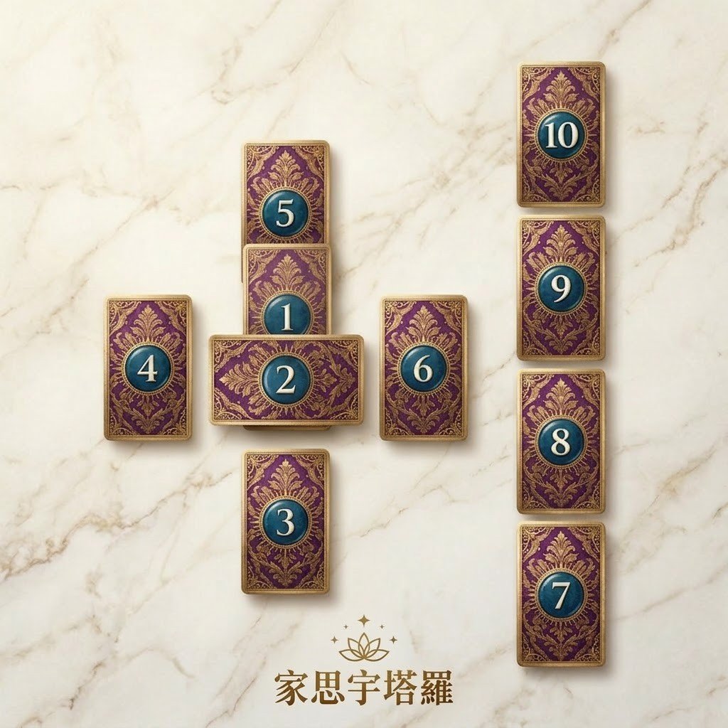 凱爾特十字牌陣位置圖