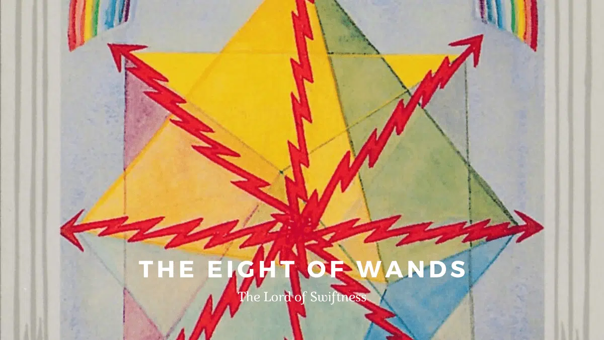 The Eight of Wands - Swiftness-托特塔羅牌