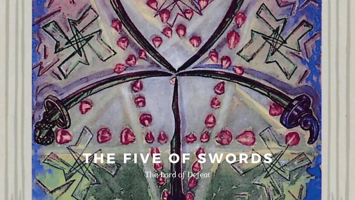 5 of Swords-Defeat-托特塔羅牌