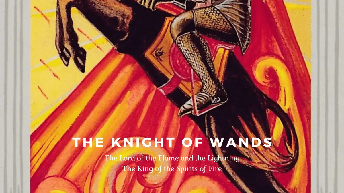 The Knight of Wands-托特塔羅牌