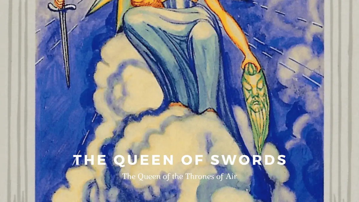 The Queen of Swords-托特塔羅牌