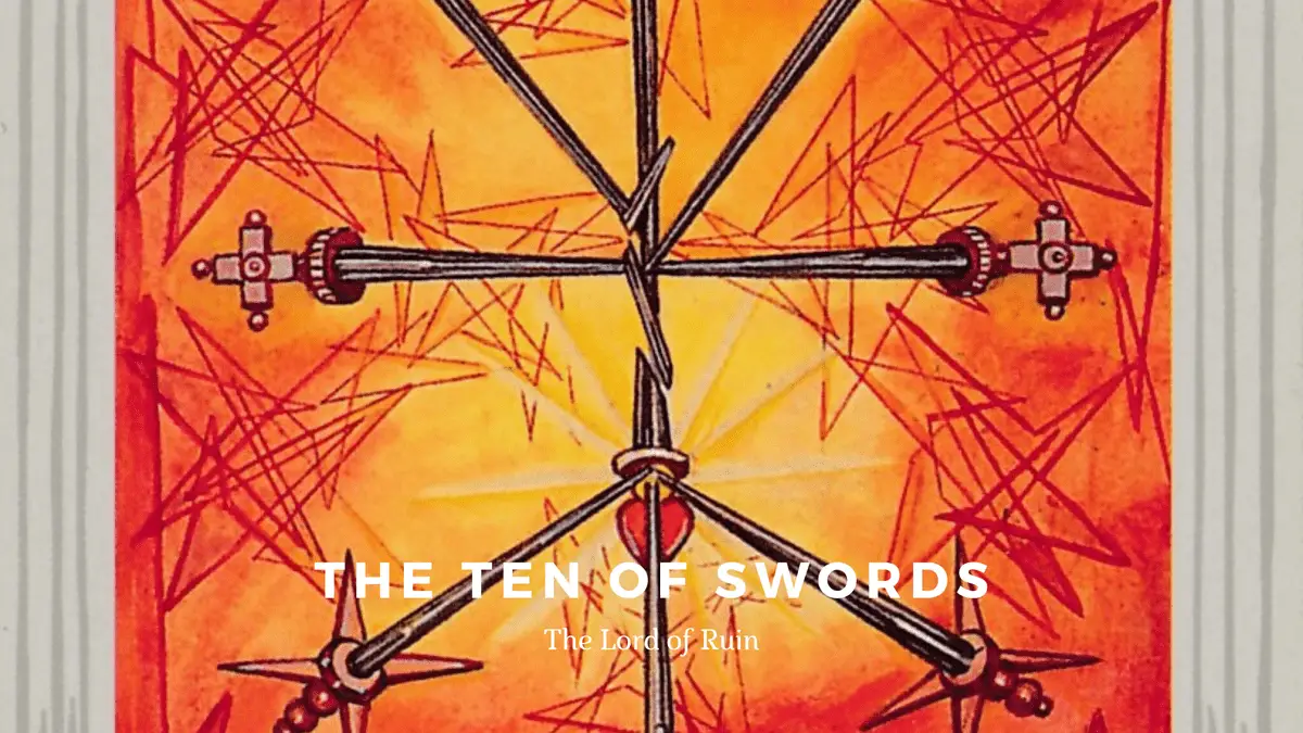 10 of Swords-Ruin-托特塔羅牌