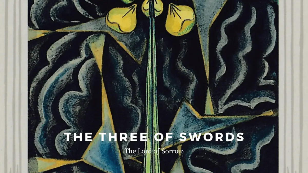 3 of Swords-Sorrow-托特塔羅牌