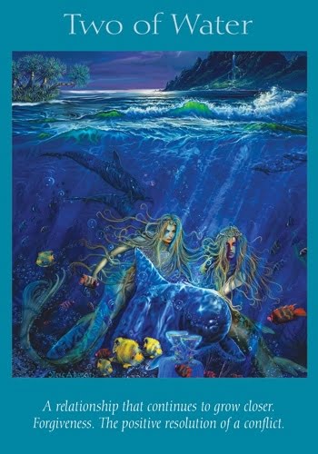 Two of Water-Angel Tarot