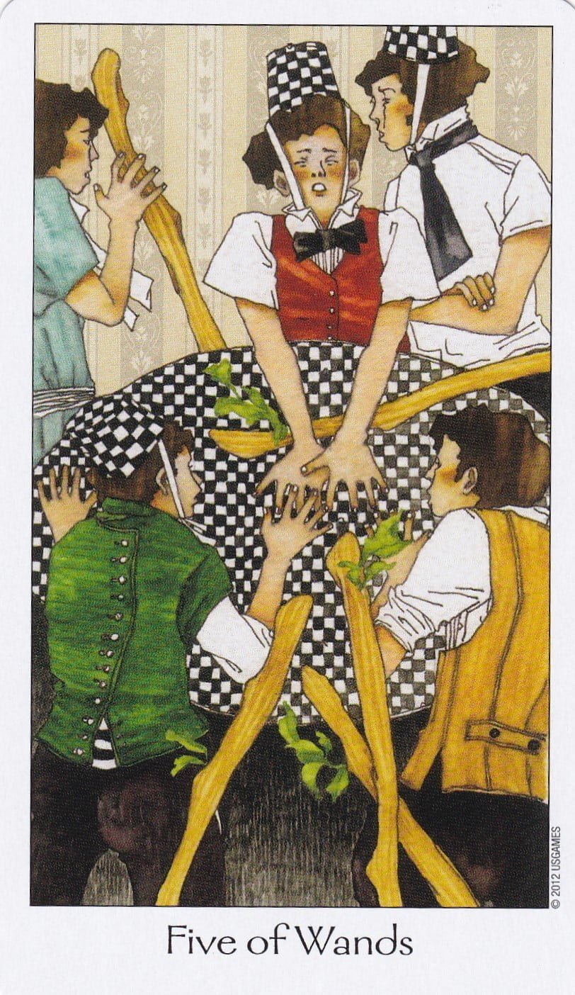 Five of Wands-夢想之路塔羅