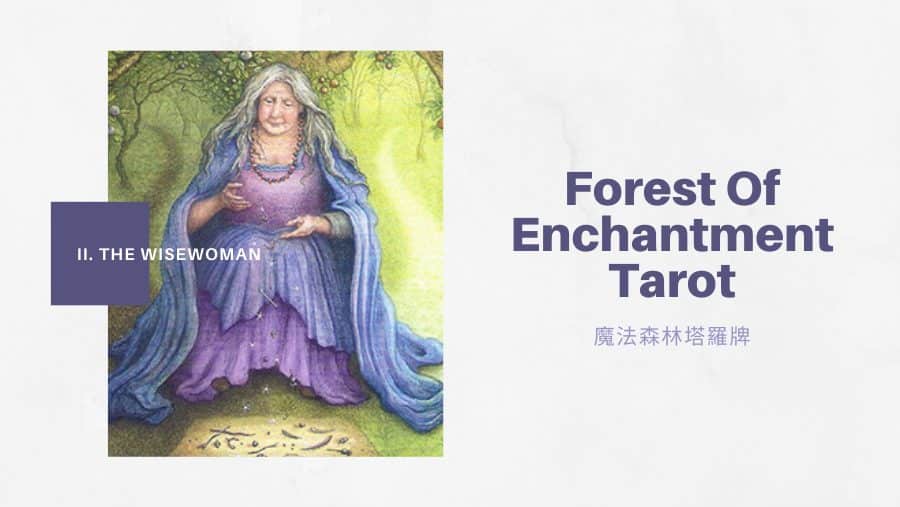 2.智者 The Wisewoman-魔法森林塔羅牌Forest of Enchantment Tarot