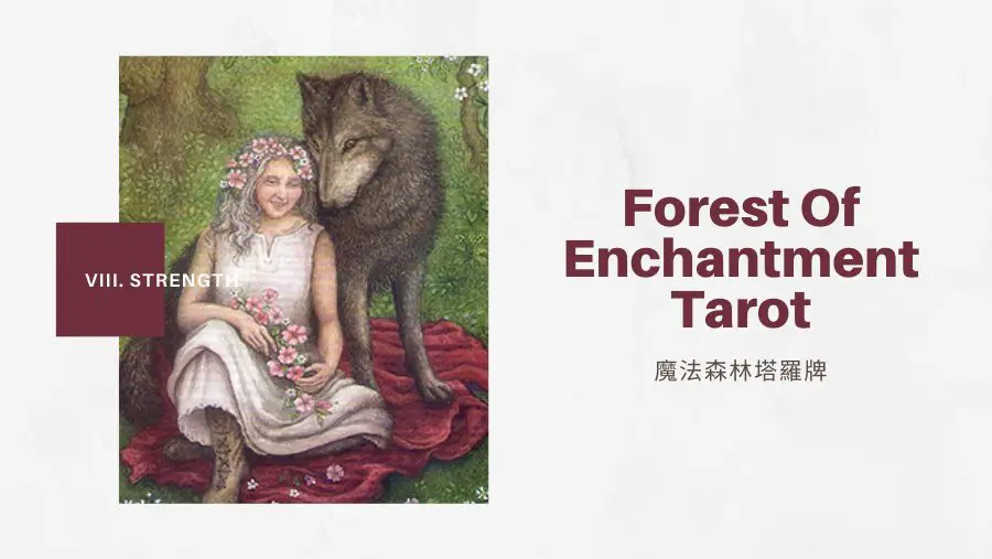 8.力量Strength-魔法森林塔羅牌Forest of Enchantment Tarot
