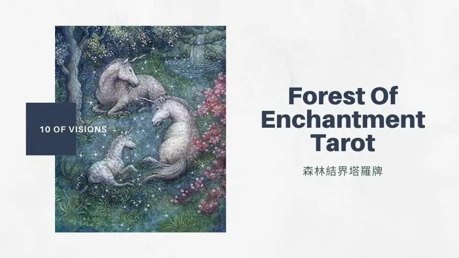 幻象十 10 Of Visions-魔法森林塔羅牌Forest of Enchantment Tarot