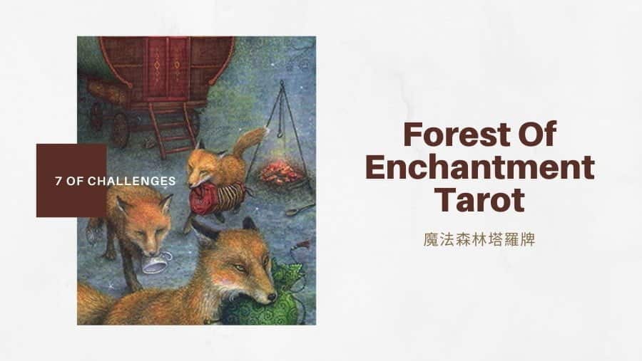 挑戰七 7 Of Challenges-魔法森林塔羅牌Forest of Enchantment Tarot