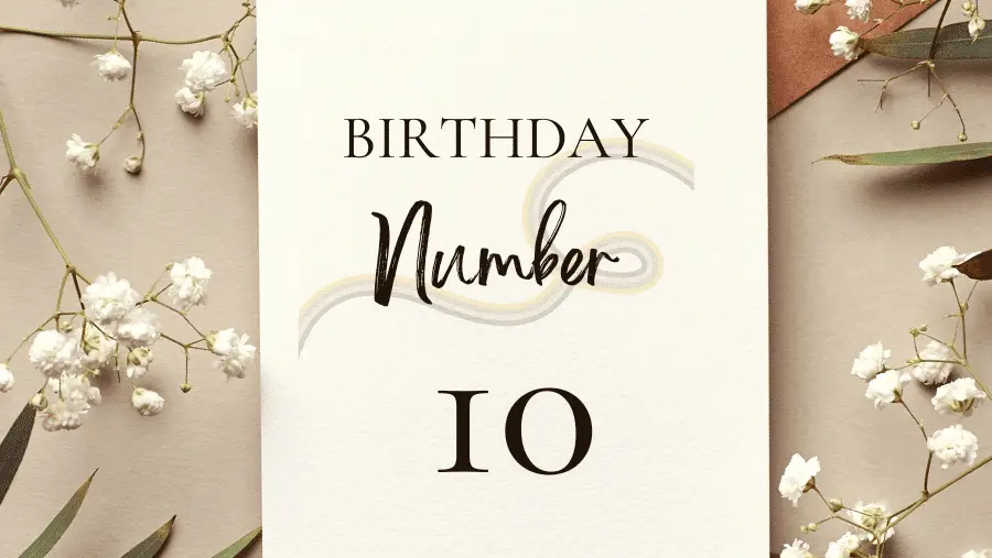 生日數字10