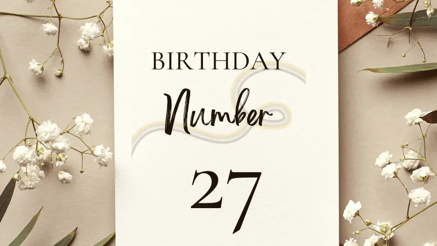 生日數字27