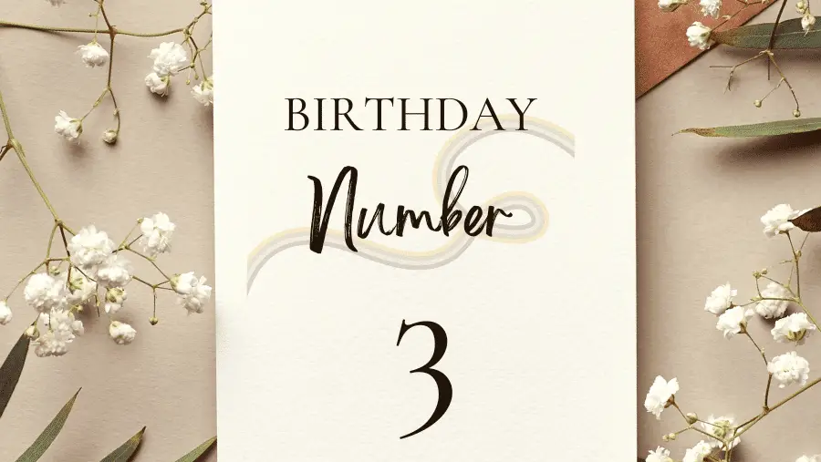 生日數字3