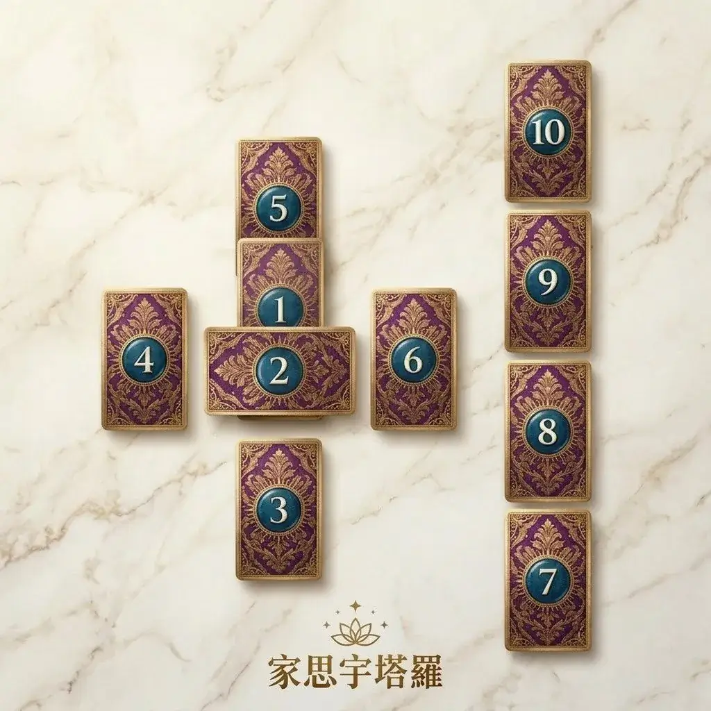 凱爾特十字牌陣位置圖